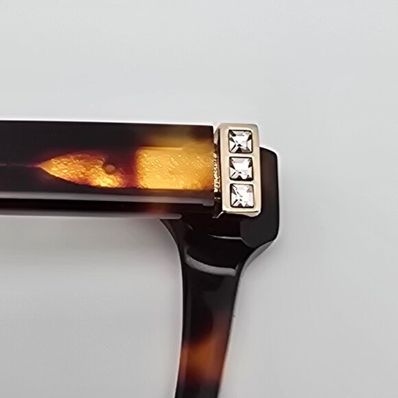 XOXO St. Augustine Tortoise Rhinestone Sunglasses Frame w/ Case 55-19-140 - Picture 11 of 16